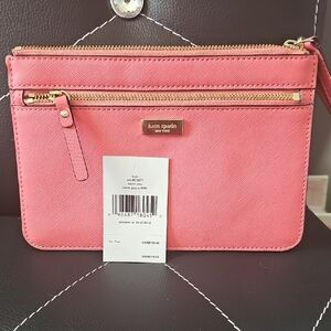 Kate Spade Pink Clutch Wristlet‎ with Gold-Tone Hardware